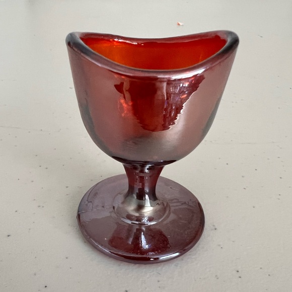 Other Vintage Red Glass Eye Wash Glass Poshmark